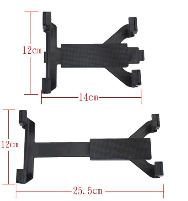 Holder til tablet for eksempel iPad og Samsung 13 - 33 cm 5 - 13 tommer Black