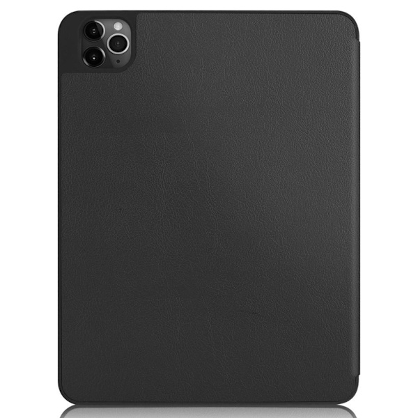 Til iPad 12.9" 2020/2018 Tri - fold Stand Smart Tablet Taske Cover - Sort Black