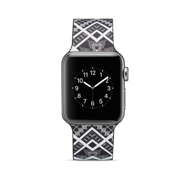 Silikon klokkerem til Apple Watch 4 44mm, 3/2/1 42mm - firkant Multicolor