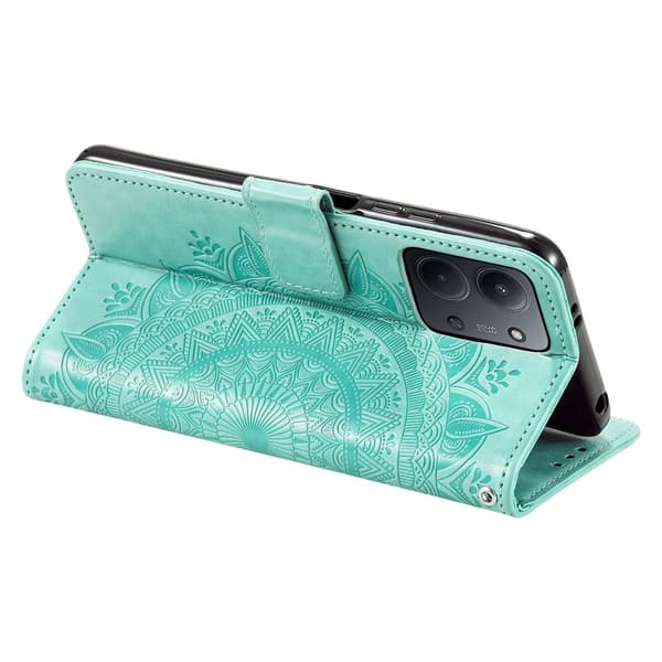 For Xiaomi Redmi 15C Stativdeksel Totem Lommebokdeksel Green