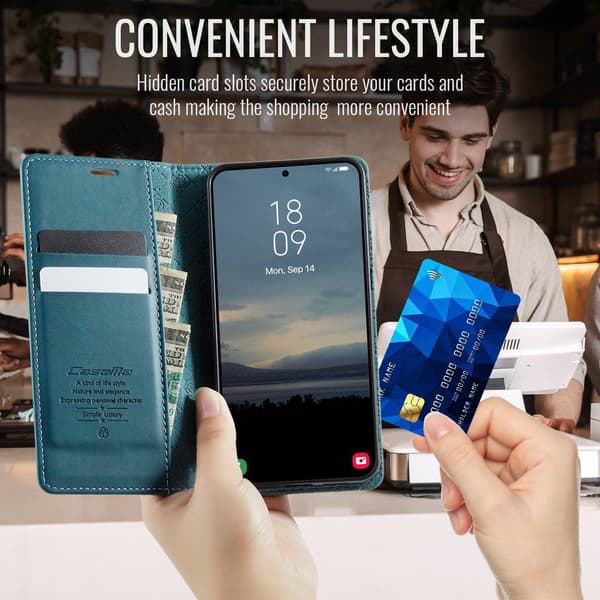 Samsung Galaxy A57 5G CASEME puhelinkotelo Green