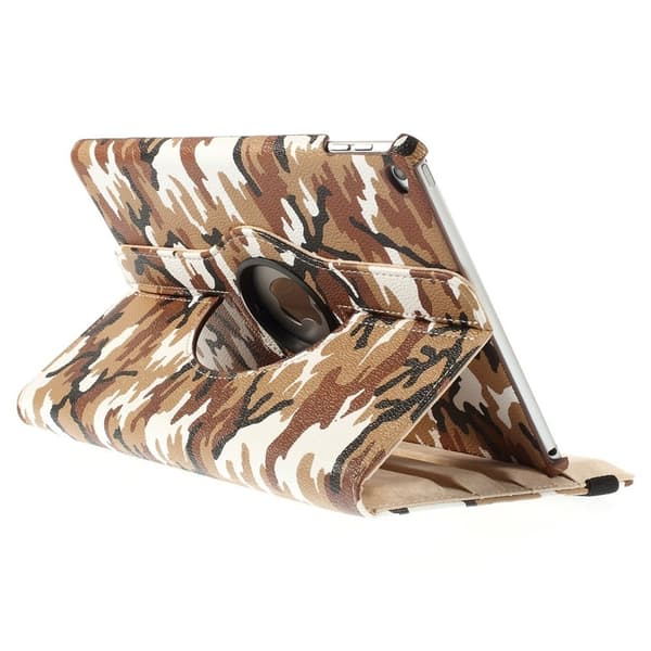 Cover iPad Air/Ipad 5, 360 rotasjon kamuflasje Brown