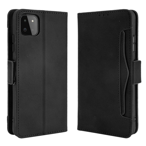 Wallet Stand Flip-telefonetui til Samsung Galaxy A22 5G - Sort Black