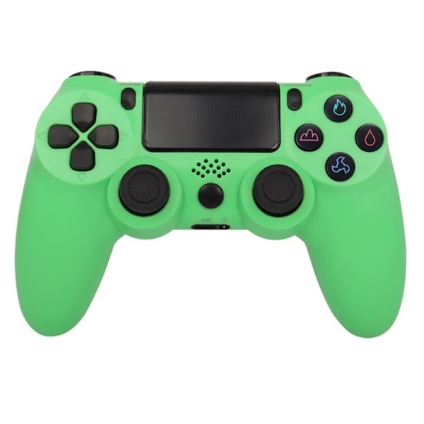 Trådlös spelkontroll för PS4 Game med högtalare och stereoheadsetuttag Grön