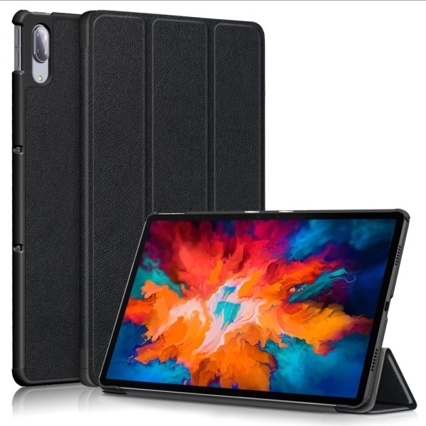 Trifoldet stativdæksel til Lenovo Tab P11 Pro TB-J706F - Sort Black