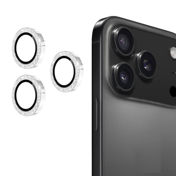 iPhone 17 Pro / iPhone 17 Pro Max Kameralinssin Suojus Silver