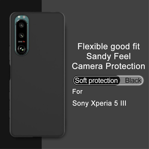 IMAK UC-3 Mykt Etui for Sony Xperia 5 III 5G Black