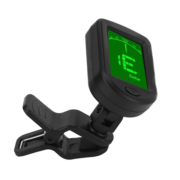 Akustisk gitarr Tuner Bärbar Clip On Tuner för stränginstrument Tuning Tool Svart
