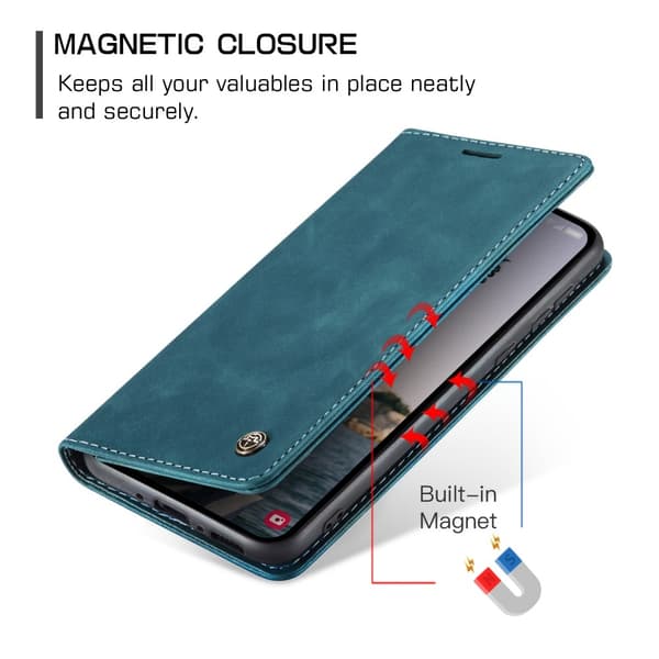 CASEME Retro Pung Taske til Samsung Galaxy A56 Blue