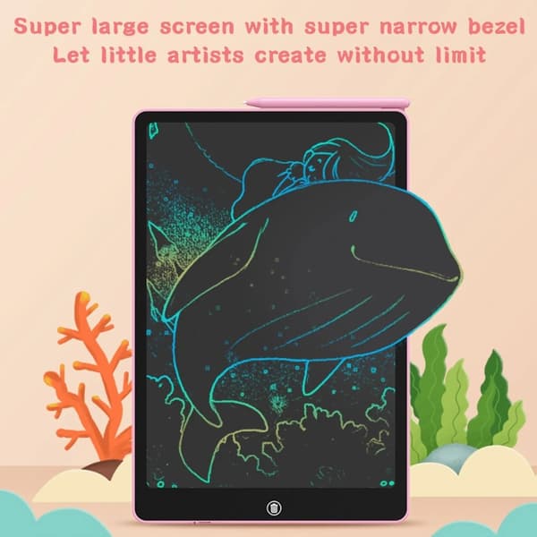 JX-16 16-tommers LCD Skrivetavle Tegnetavle Doodletavle Black