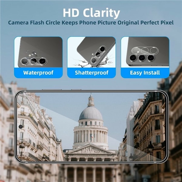 2 stk. Til Samsung Galaxy A26 5G Hærdet Glas Skærmbeskytter med Kamera Linsefilm Transparent