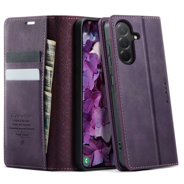 Til Samsung Galaxy A37 5G CASEME Pungetui Purple