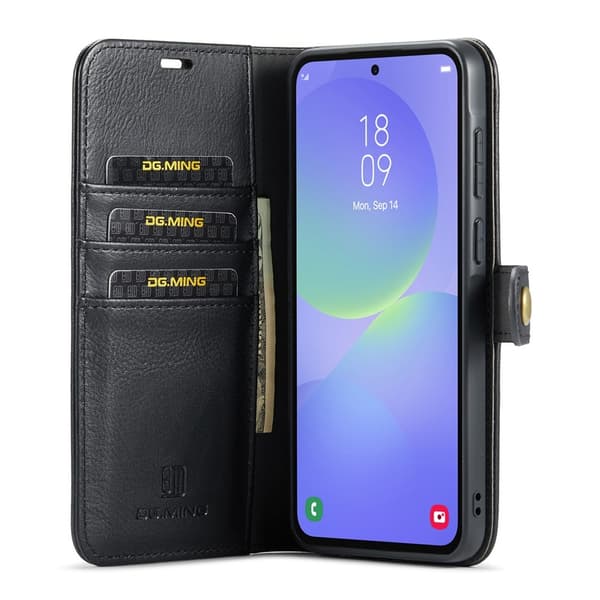 Samsung Galaxy A37 5G DG MING puhelinlompakkokotelo Black