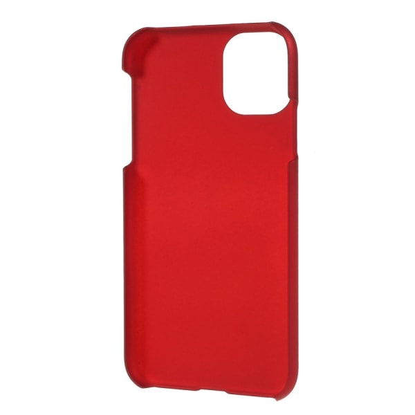 Rubberized PC Back Case for iPhone 11 - Red Red