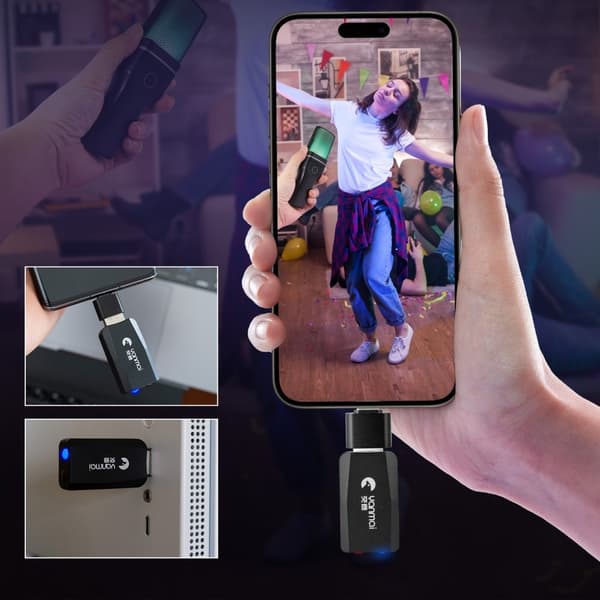 YANMAI Live Streaming Trådløst RGB - mikrofonspil online Black