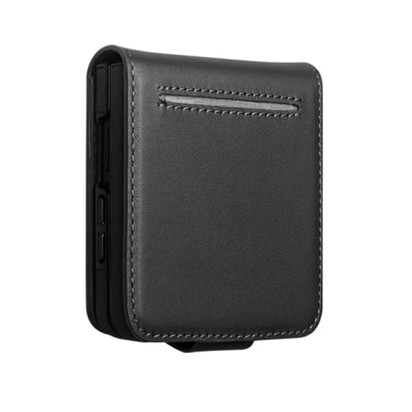 QIALINO Telefoncover i læder til Samsung Galaxy Z Flip8 Black