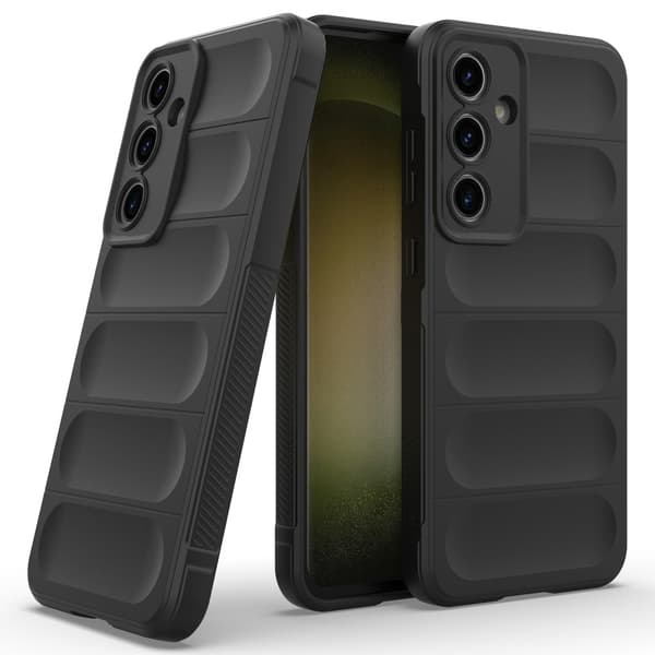 Til Samsung Galaxy S24 FE Blød TPU Stødsikkert Telefoncover - Sort Black