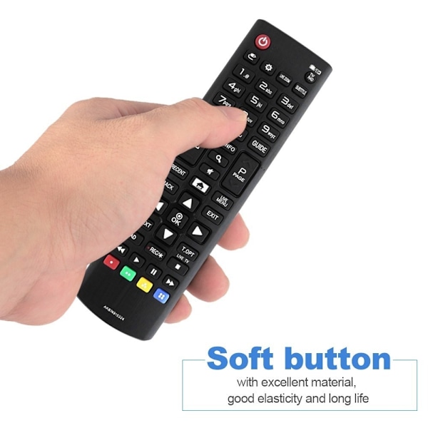 TV-fjernkontroll erstatning for LG TV AKB74915324 Black