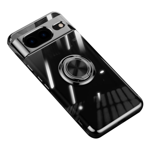 För Pixel 8 skal Finger Ring TPU Transparent