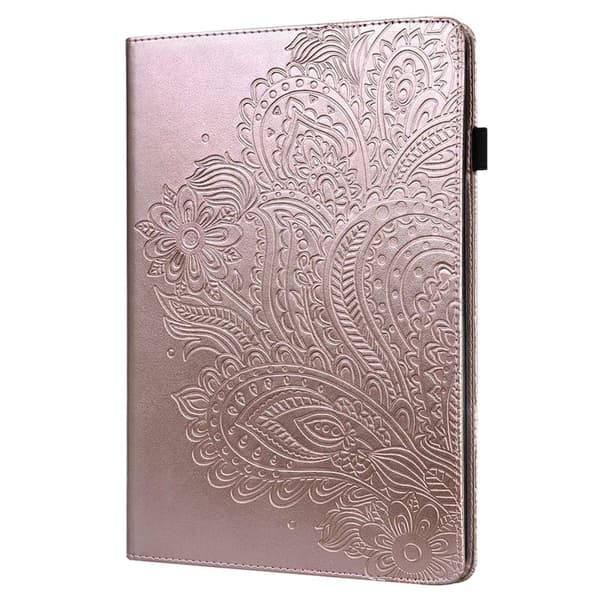 Tablettdeksel med blomstertrykk for iPad 10.9 (2022) - Roségull Pink gold