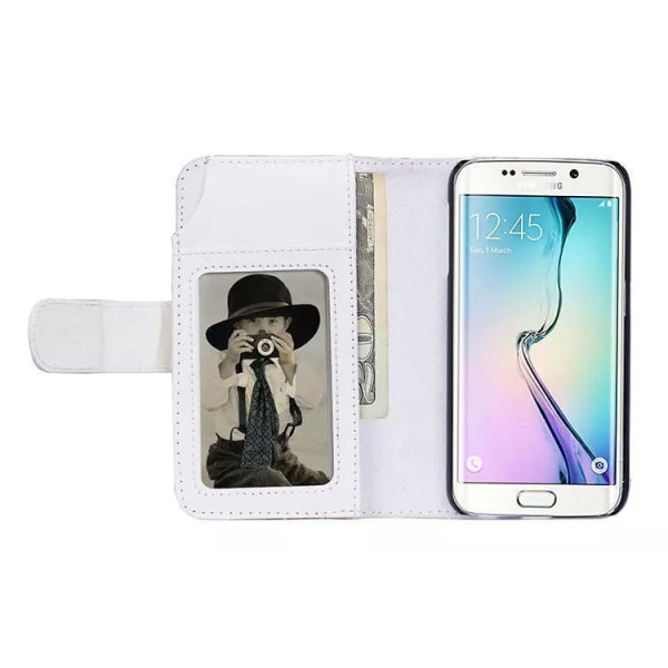 Samsung Galaxy S8 Plus lompakkokotelo 6 korttipaikalla Valkoinen White