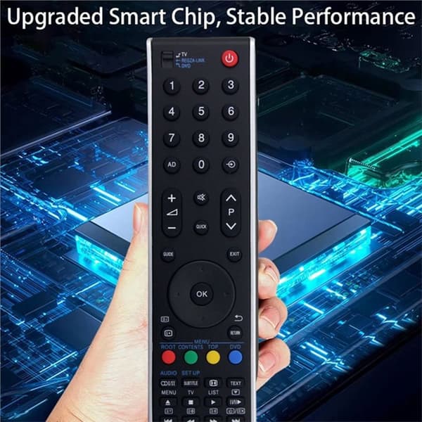 Fjernkontrollerstatning for CT-90344 For Toshiba TV Black