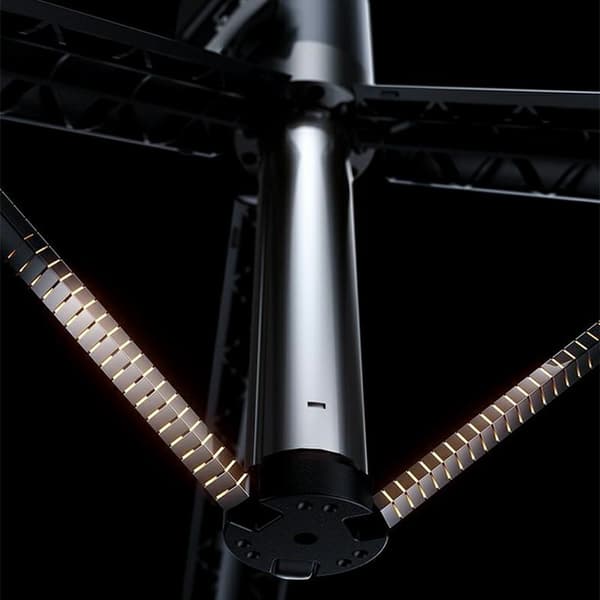 X188 Bluetooth Selfiestang LED-fjernkontroll Ristefritt 1,88 m uttrekkbart stativ Black
