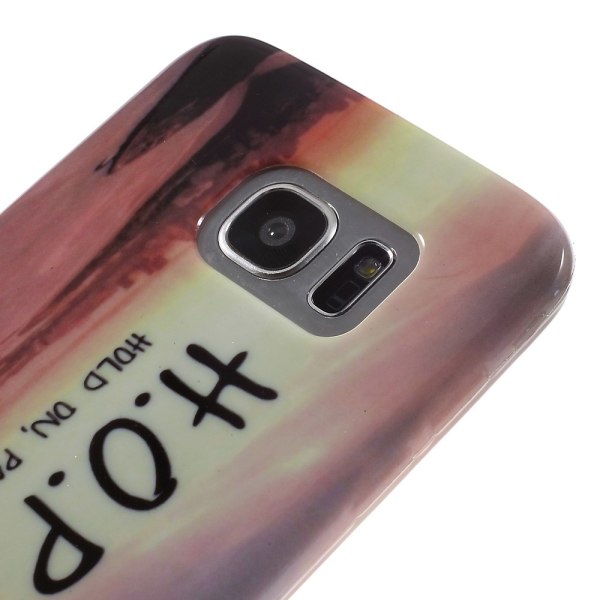Samsung Galaxy S7 EDGE TPU etui Hope On Pain Ends Transparent