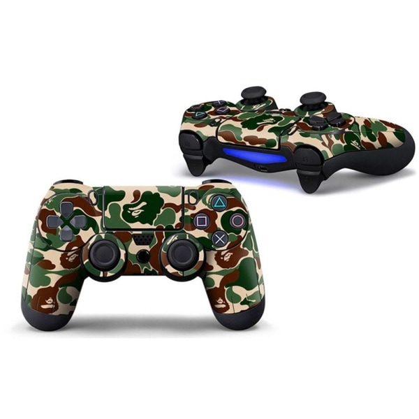 Playstation 4 / PS4 Klistermärke / Sticker - Kamouflage multifärg