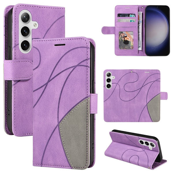 Til Samsung Galaxy S24+ KT-serie-1 dobbeltfarve Purple