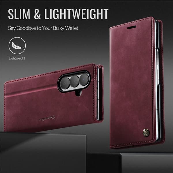 CASEME Telefonlommebokdeksel til Samsung Galaxy Z Fold8 Ultra Red