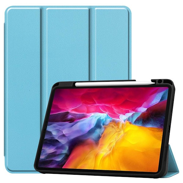 iPad Pro 11 2021 Slim Fit Trifoldbart Deksel - Lyseblå Light blue