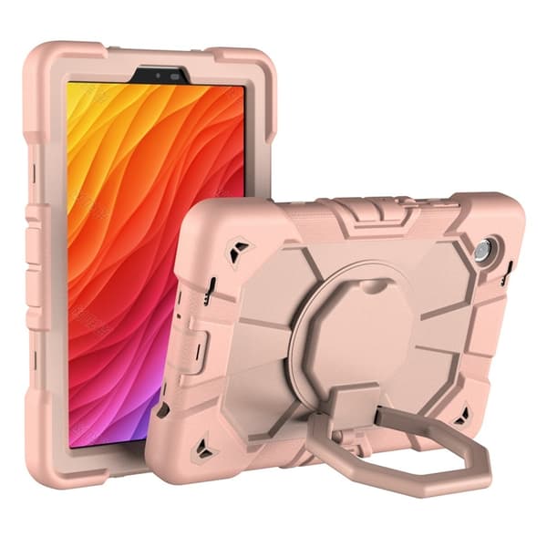 Till Samsung Galaxy Tab A11+ Heavy Duty Armor skal Pink multifärg