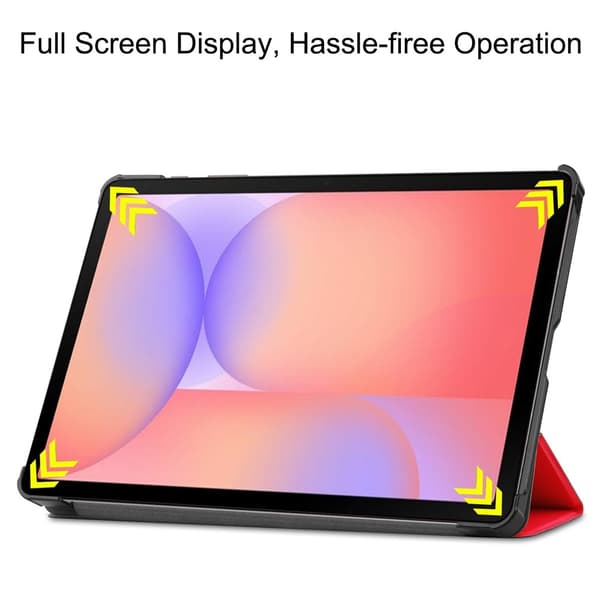 For Samsung Galaxy Tab S10 Lite / S10 FE / S9 FE Deksel med Stativ - Rød Red