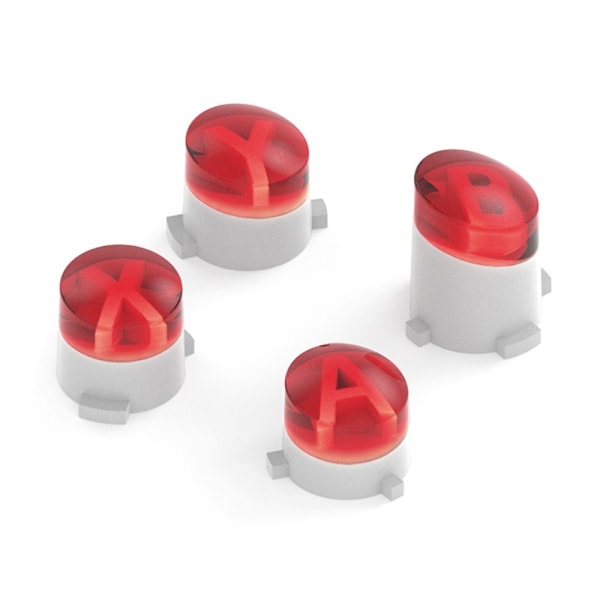 Til Xbox One S One Elite Controller ABXY erstatningsknapper - rød Red