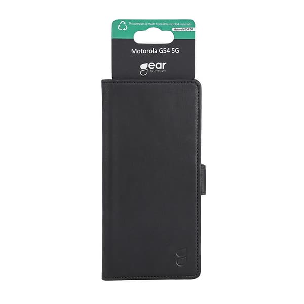 GEAR Wallet cover, sort til Motorola Moto G54 Black