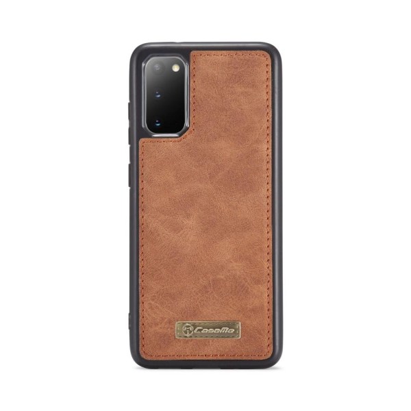 CASEME Samsung Galaxy S20 Retro läder plånboksfodral - Brun Brun