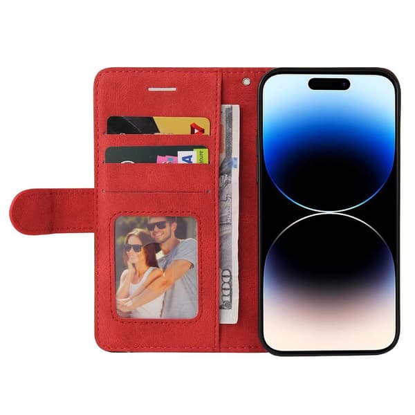 Til iPhone 15 Pro KT - serie - 1 dobbeltfarve Red