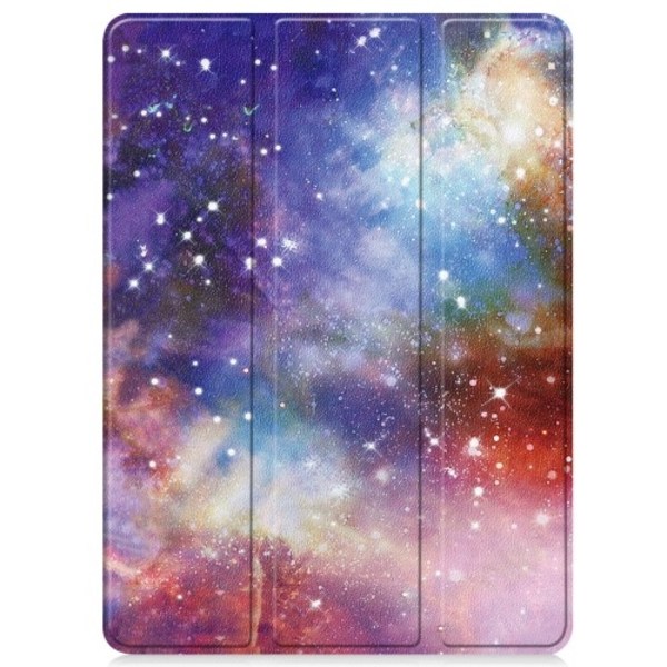 Til OnePlus Pad 2 Tri - fold Stand Wake/Sleep Cover Tabletetui - Space Multicolor
