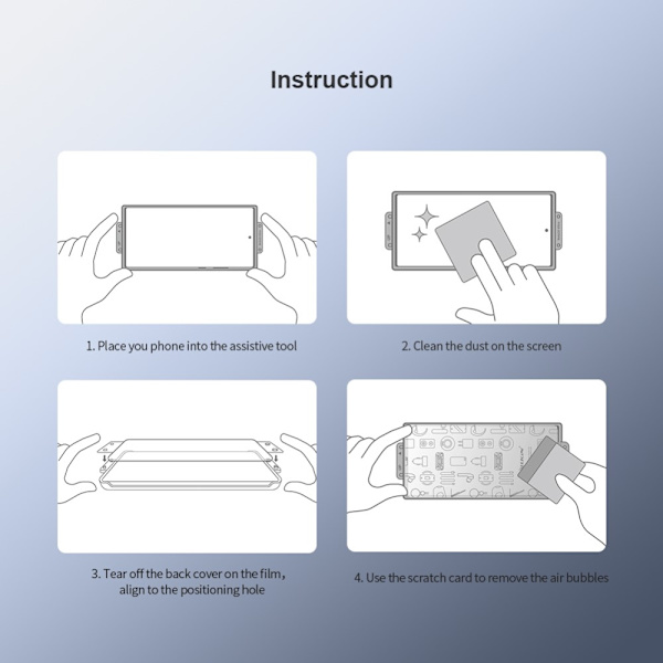 NILLKIN Samsung Galaxy S24+ täysliimainen PMMA täysnäytönsuoja 2 kpl Transparent