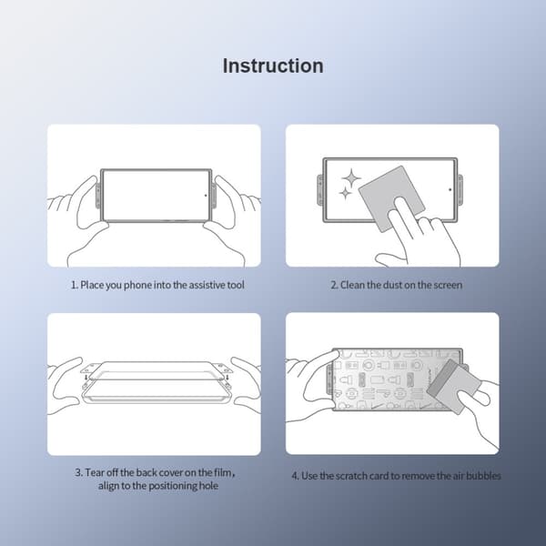 NILLKIN Til Samsung Galaxy S24+ Full Glue PMMA Full Screen Protector 2 stk Transparent