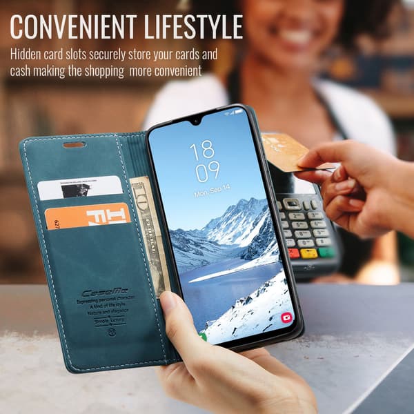 CASEME Lommebok-deksel Samsung Galaxy A17 5G - Blå Blue