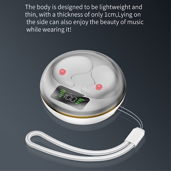 Søvnhodetelefoner Bluetooth In-Ear for søvn - Hvit White