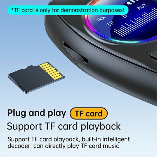 Bluetooth 5.4 lydmottaker/sender 2-i-1-adapter for trådløs lydstrømming Black