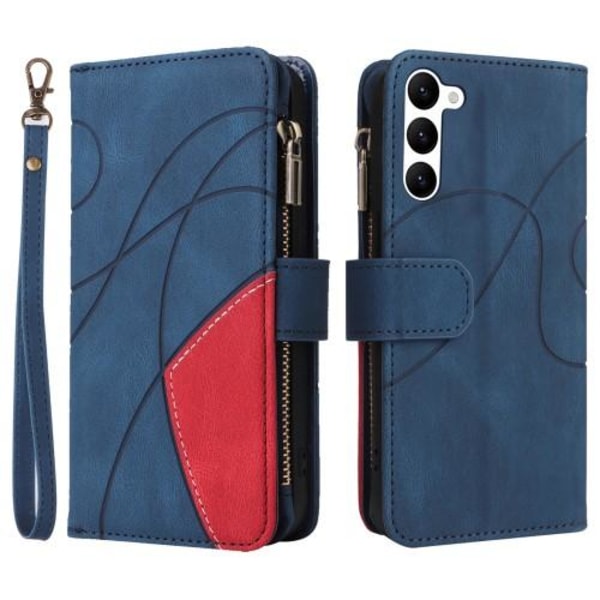 KS Plånboksfodral till Samsung Galaxy S23 - Blå/Röd Blå