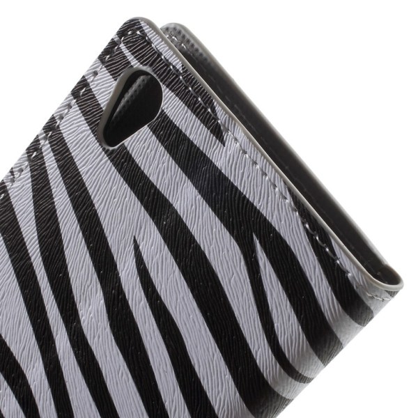 Sony Xperia Z5 Plånboksfodral Zebra Stripes Black