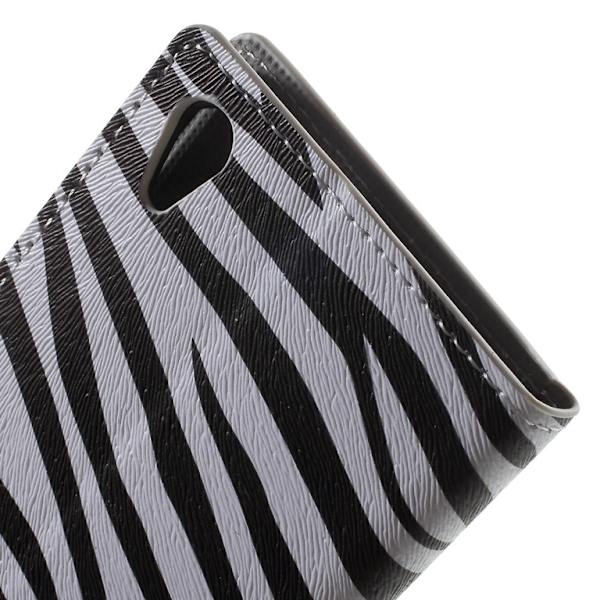 Sony Xperia Z5 Plånboksfodral Zebra Stripes Svart