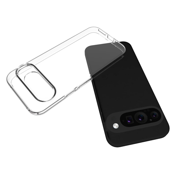 TPU Skal Fodral för Google Pixel 9 / Pixel 9 Pro Transparent