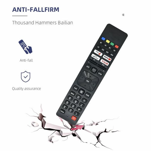 TV fjernbetjening Erstatning til RMC0137N til Sharp TV Black