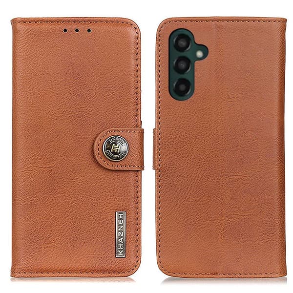 KHAZNEH Samsung Galaxy A35 Plånboksfodral Brun